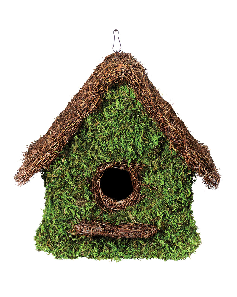 Super Moss Maison Woven Birdhouse 9.5 x 10.5 - THE BEACH PLUM COMPANY