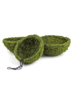 MossWeave Round Hanging Basket, Set of 3