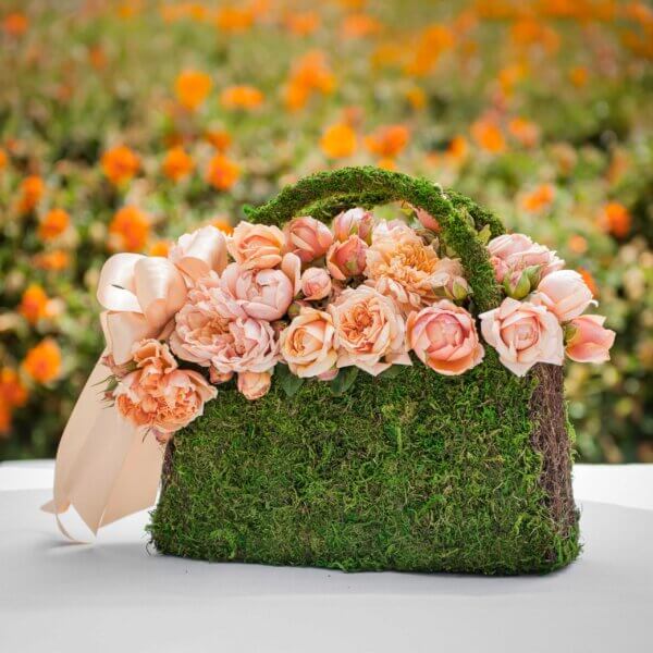 SuperMoss - Victoria Low Heel Deco Moss Planter