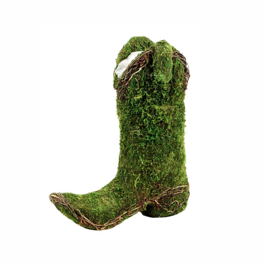Austin Cowboy Boot Deco Moss Planter #3