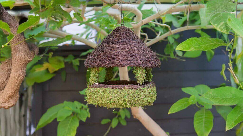 Gazebo Woven Bird Feeder #1