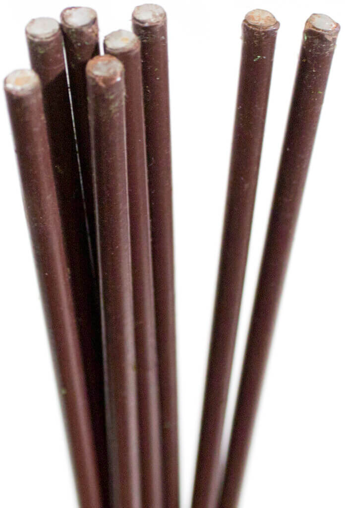 Metal Orchid Stakes, Brown, 18" (8 pack) #2