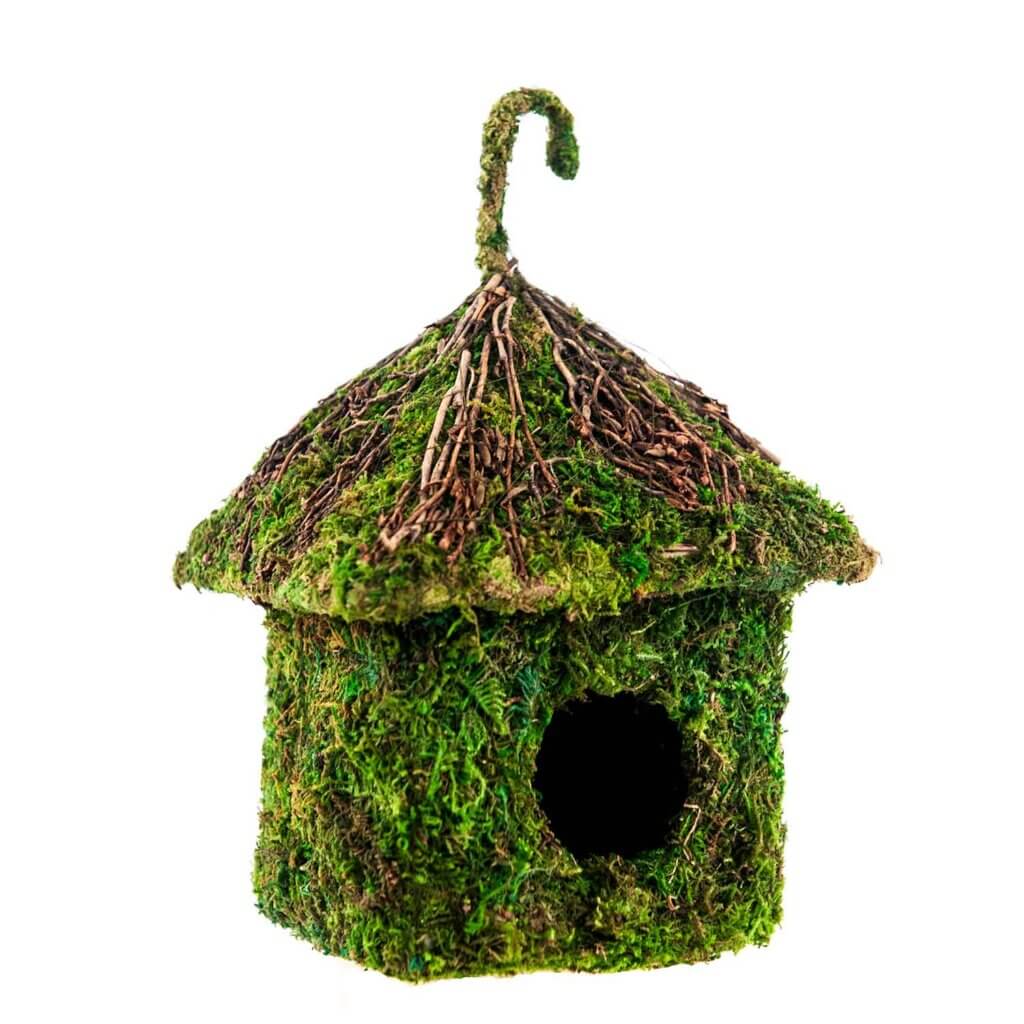 Shack Vine Roof Deco Birdhouse #3