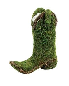 Austin Cowboy Boot Deco Moss Planter