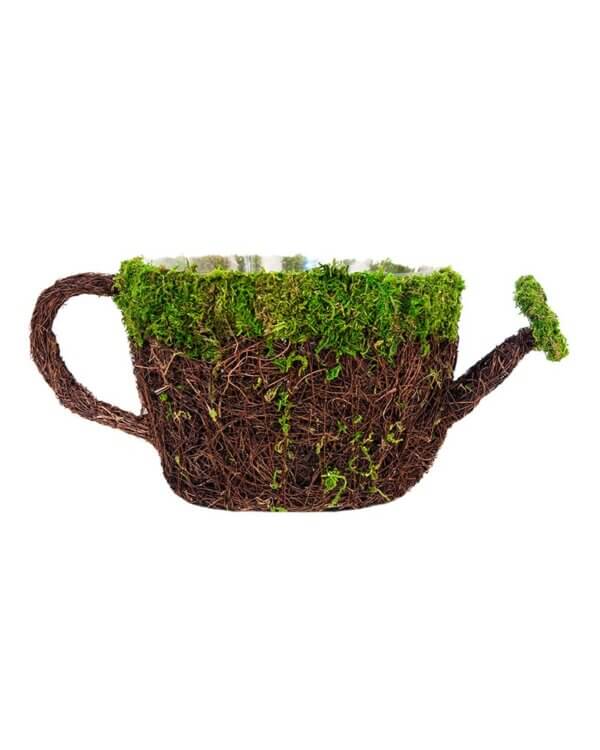 Watering Can Deco Moss Planter