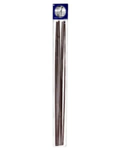 Metal Orchid Stakes, Brown, 18" (8 pack)