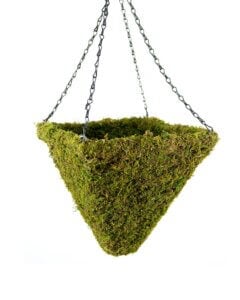 MossWeave Pyramid Hanging Basket, 12"