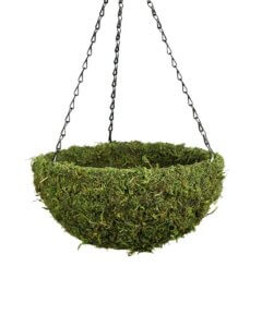 MossWeave Round Hanging Basket