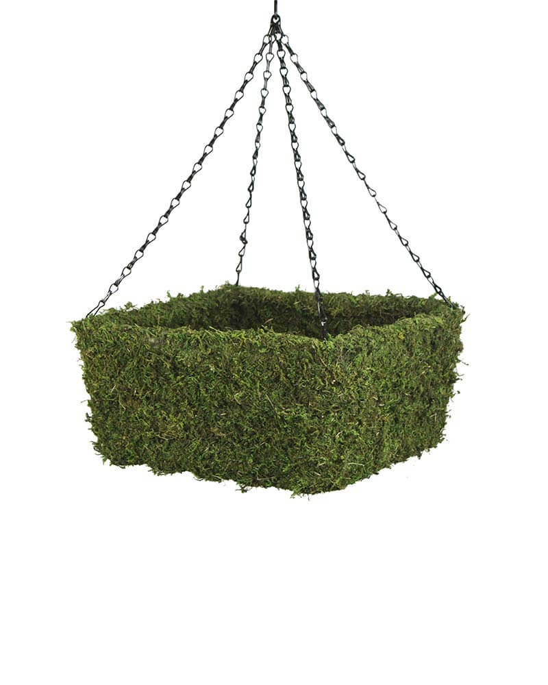 SuperMoss MossWeave Square Hanging Basket