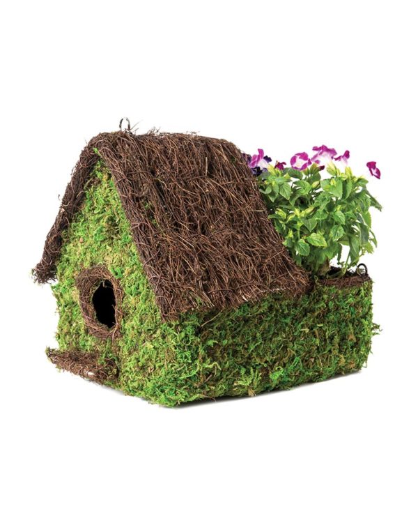 Super Moss Maison Woven Birdhouse 9.5 x 10.5 - THE BEACH PLUM COMPANY