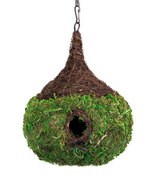 Super Moss Maison Woven Birdhouse 9.5 x 10.5 - THE BEACH PLUM