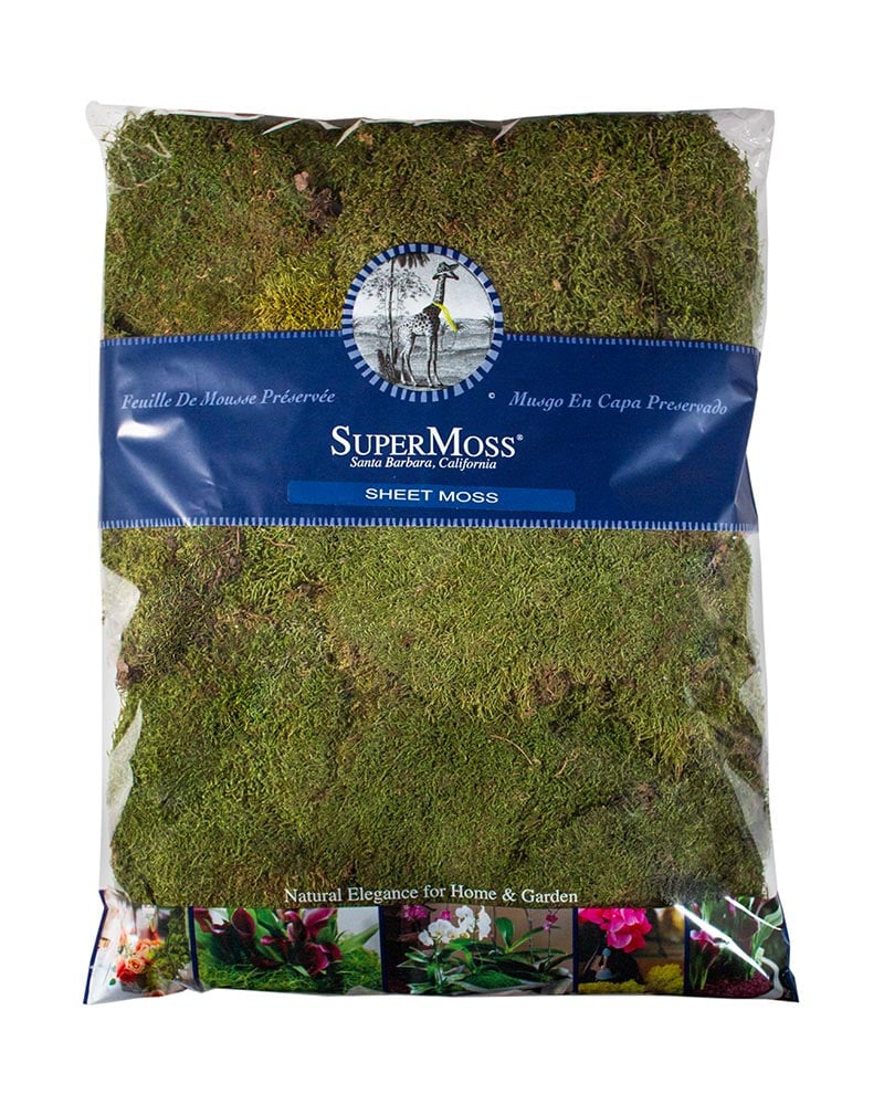 SuperMoss Preserved Sheet Moss (8 oz) - Grow Organic