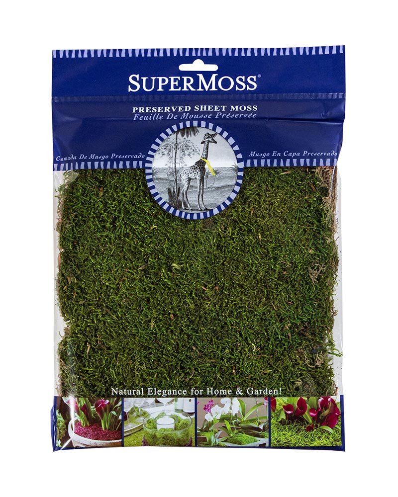 3 Pack SuperMoss Preserved Sheet Moss 2oz-Green FS21550 - GettyCrafts