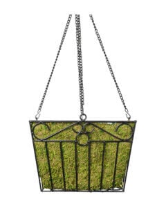 London Square Wire Hanging Basket