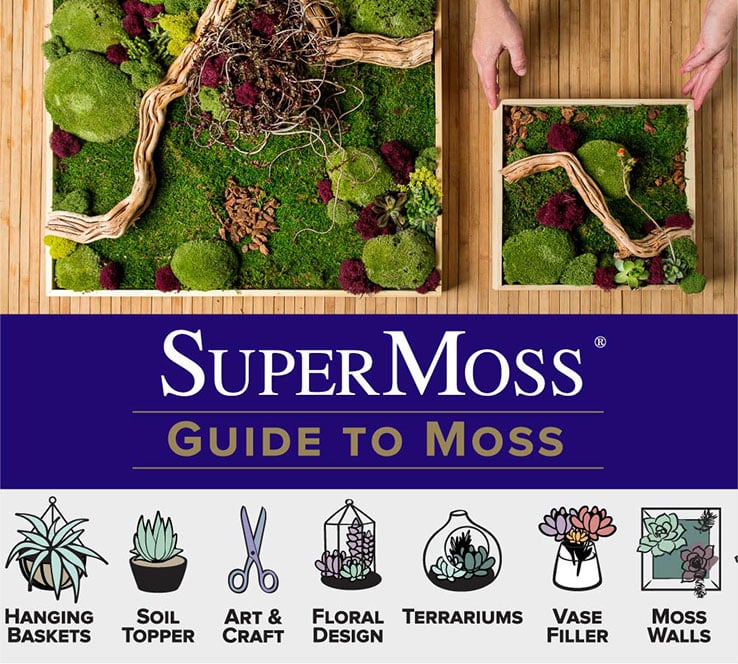 Fresh Green 4-Inch 4" Super Moss 21648 Sheet Moss Ball