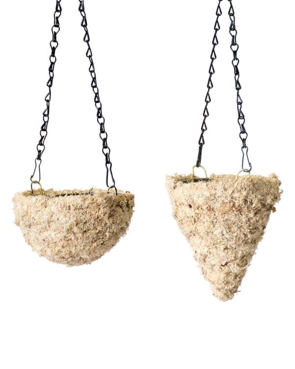 MossWeave Mini Hanging Baskets Set Blond