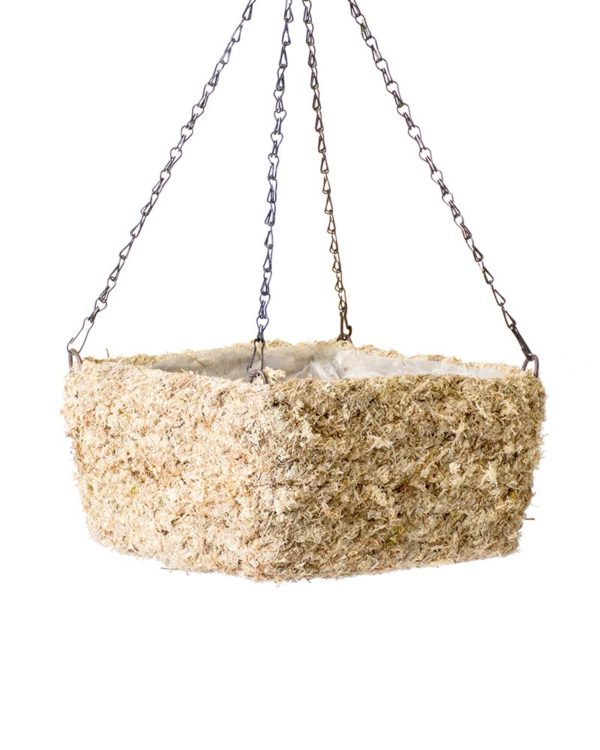 MossWeave Square Hanging Basket Blond