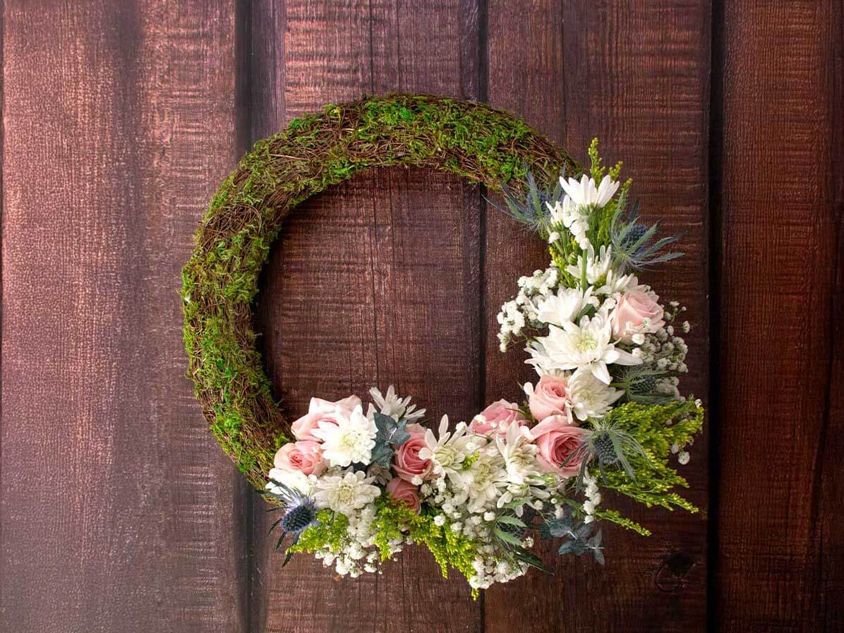 Woodland Wicker Wreath, Round 20" #1