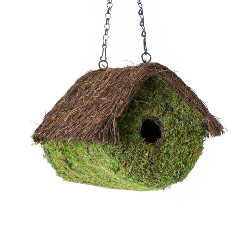 Loghouse Woven Birdhouse #2