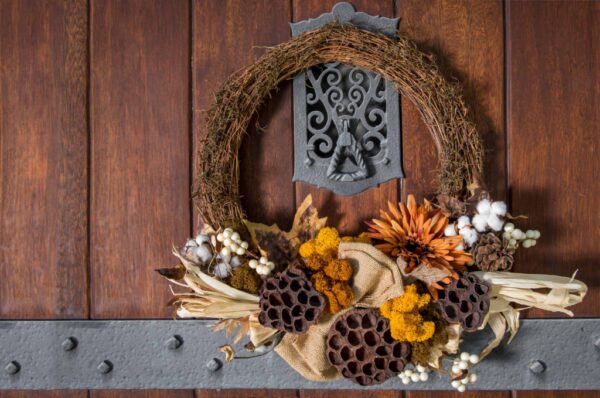 DIY Kit, Fall Wreath Making Kit, Grapevine Wreath 18 inches