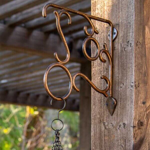 Black Hammer Planter Bracket, Southend, 12"