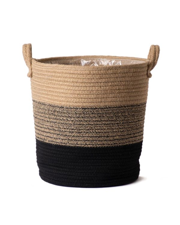 SoftWeave Woven Gallon Planter Ash