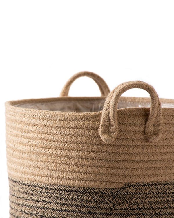 SoftWeave Woven Gallon Planter Ash