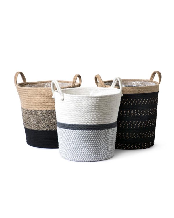 SoftWeave Woven Gallon Planter Mixed Case Set