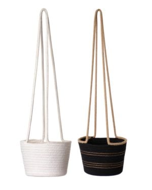 cotton hanging plant baskets