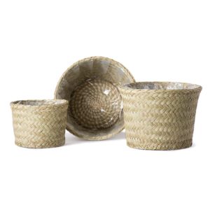 Creekside PalmWeave Baskets Set Natural