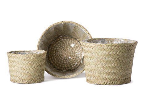 Creekside PalmWeave Baskets Set Natural