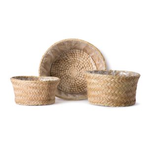 Roseville PalmWeave Basket Set Natural