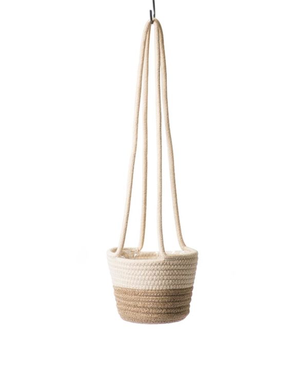 SoftWeave Hanging Basket 6" Cinder