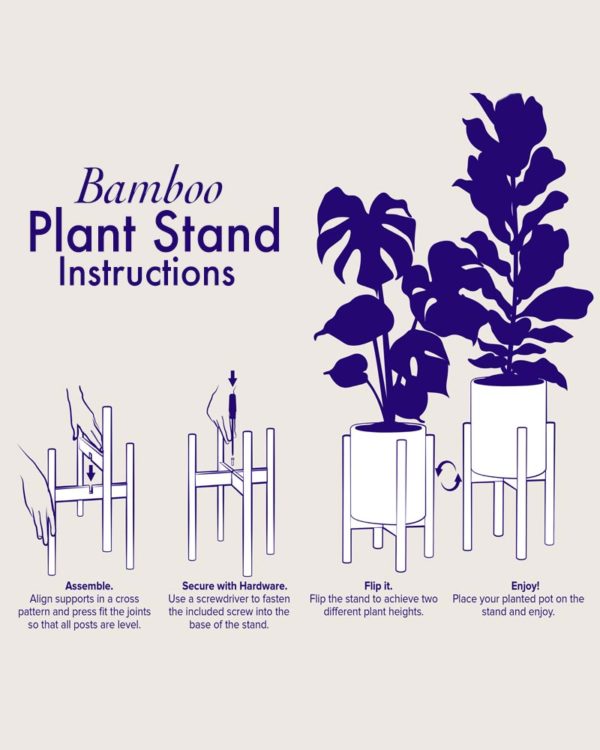 Bamboo Plant Stand Instructions