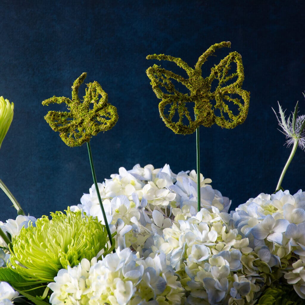 Hearts & Butterflies Moss Picks, Set of 5 #5