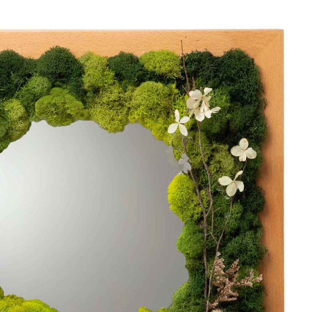 Floral Mirror SuperMoss Frame #3