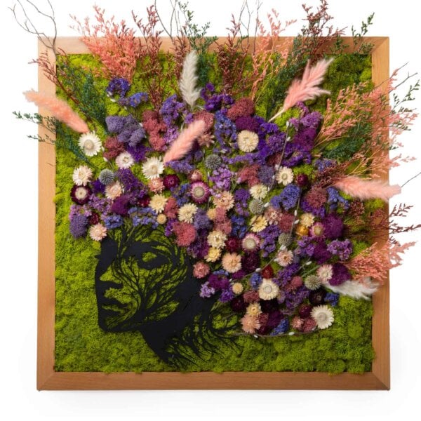 Lady Flower Hair SuperMoss Frame