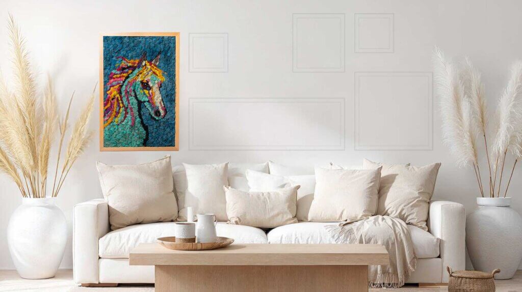 The Horse SuperMoss Frame (24in x 36in) #1