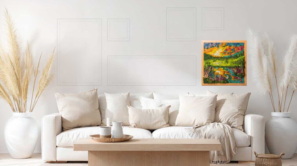 Sunset Reflection SuperMoss Frame (24in x 24in) #1