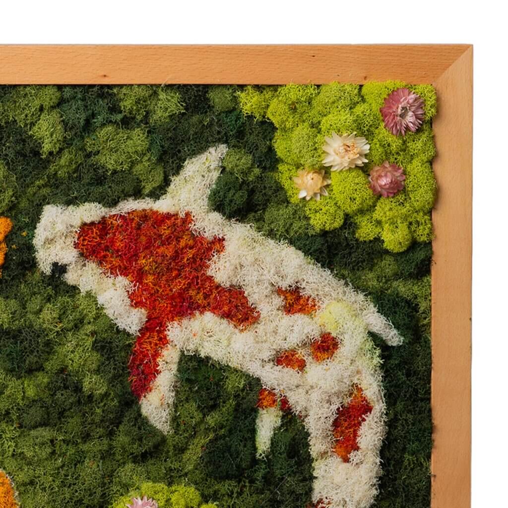 Two Koi SuperMoss Frame (24in x 24in) #3