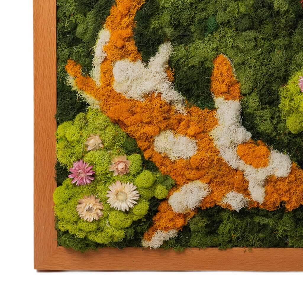 Two Koi SuperMoss Frame (24in x 24in) #4