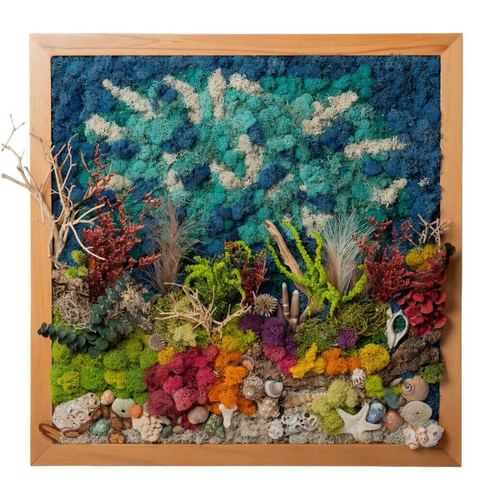 Under the Sea SuperMoss Frame (24in x 24in) #2