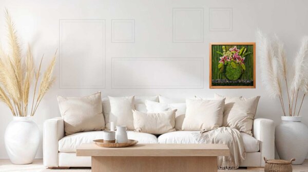 Zen Lily Haven SuperMoss Frame (24in x 24in)