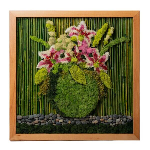 Zen Lily Haven SuperMoss Frame (24in x 24in)