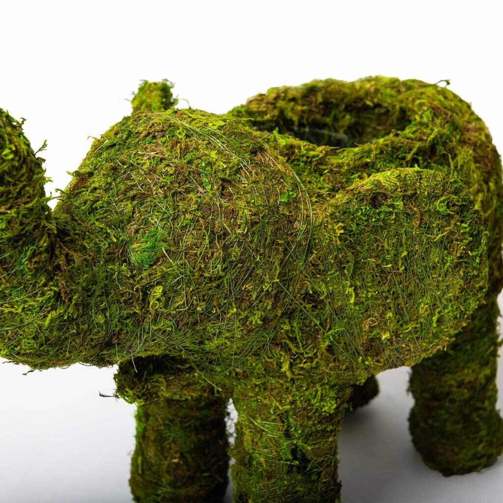 Elephant Deco Moss Planter #3