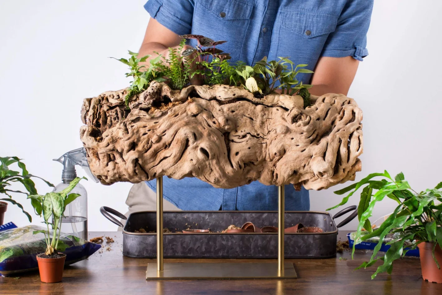 DIY Grapevine Planter