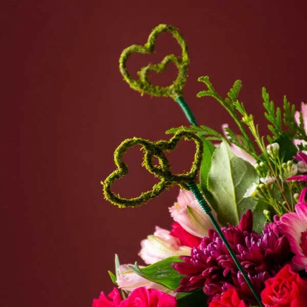 Heart Moss Picks, Set of 3